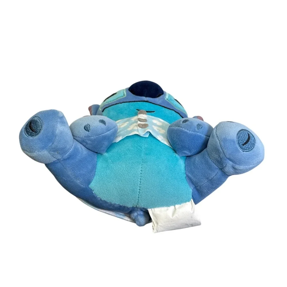 Disney Stitch Plush in Blue Floral Pajamas Jay Franco Stuffed Animal 9‎ Inch